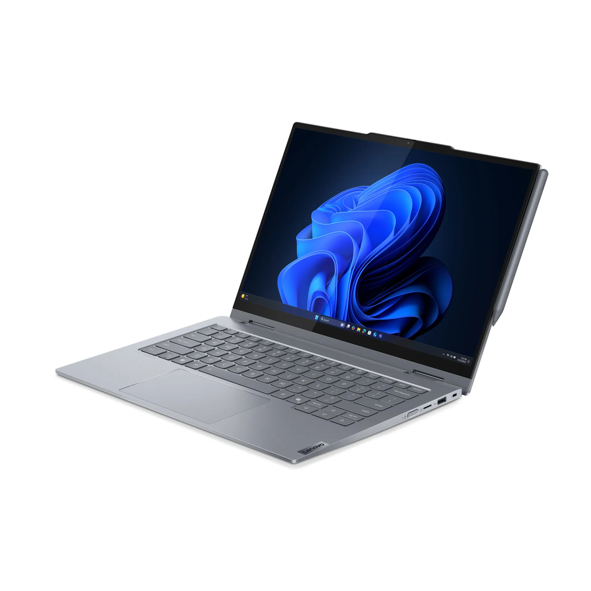 Lenovo ThinkBook 14 2-in-1 G5 IAU Intel Core Ultra 5 225U Hybrid (2-in-1) 35,6 cm (14") Touchscreen WUXGA 32 GB DDR5-SDRAM 512 GB SSD Wi-Fi 6E (802.11ax) Windows 11 Pro Deutsch Grau – Bild 4