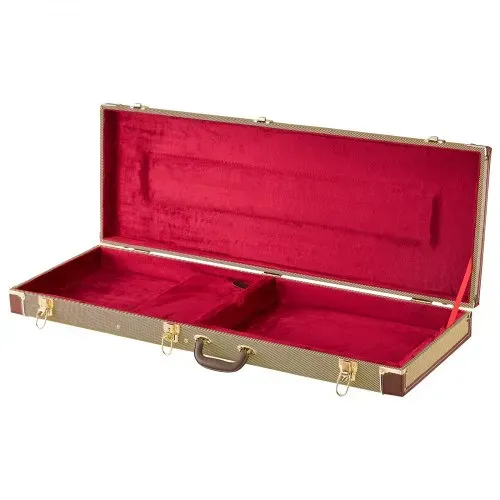 VEVOR E-Gitarrenkoffer für 39-Zoll-ST/Tele-Gitarren 105 cm Harschalenkoffer, Gitarrenkoffer aus Holz mit Schloss, Polsterung, Zubehörfach und Schlüssel, Rechteckiger Hartschalen-Formkoffer – Bild 10