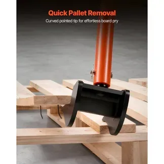 VEVOR Lattenheber 907kg Tragkraft, 1371mm Palettenbrecher mit Rutschfestem Griff, Paletten-Buster aus Kohlenstoffstahl, Brechstange für Dach Deckbretter, Abbruchwerkzeug für Lager Baustelle Werkstatt VEVOR Lattenheber 907kg Tragkraft, 1371mm Palettenbrecher mit Rutschfestem Griff, Paletten-Buster aus Kohlenstoffstahl, Brechstange für Dach Deckbretter, Abbruchwerkzeug für Lager Baustelle Werkstatt