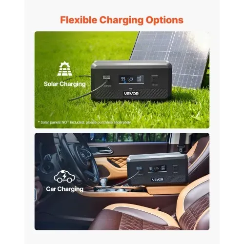 VEVOR Zusatzakku für tragbare Powerstation, 2160 Wh LiFePO4-Erweiterungsakku mit 3 Anschlüssen, für Zuhause, Camping, Roadtrips, Wohnmobile und Notfälle (Powerstation & Solarpanel NICHT enthalten) – Bild 5