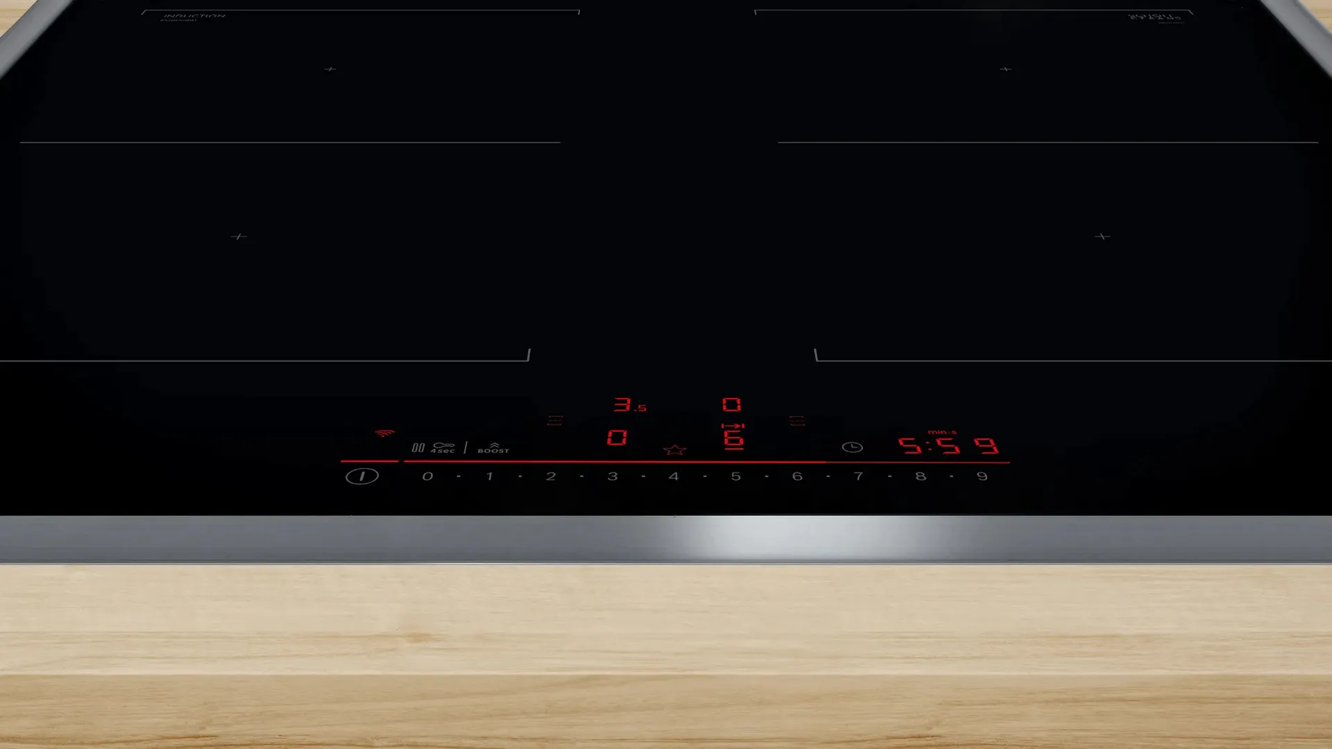 Bosch Serie 6 PVQ645HB1E Kochfeld Schwarz Integriert 60 cm Zonen-Induktionskochfeld 4 Zone(n) – Bild 2