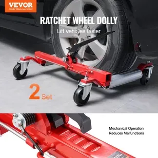 VEVOR Radwagen Autowagen Wagenheber 2 Stk. 680 kg belastbar (per Wagen) mit 360° drehbaren Rädern, Schwerlast Fahrzeugpositionierungs Ratschenwagenheber, für Autos SUVs Wohnwagen Pickups VEVOR Radwagen Autowagen Wagenheber 2 Stk. 680 kg belastbar (per Wagen) mit 360° drehbaren Rädern, Schwerlast Fahrzeugpositionierungs Ratschenwagenheber, für Autos SUVs Wohnwagen Pickups