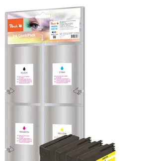 Peach 319117 Druckerpatrone 4 Stück(e) Hohe (XL-) Ausbeute Schwarz, Cyan, Magenta, Gelb Peach 319117 Druckerpatrone 4 Stück(e) Hohe (XL-) Ausbeute Schwarz, Cyan, Magenta, Gelb