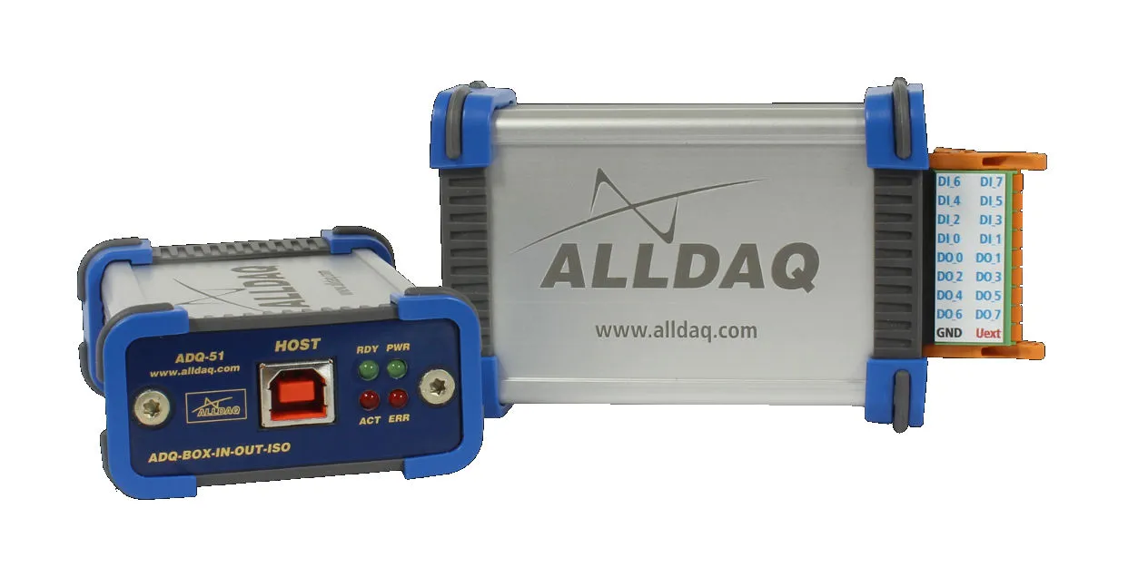 ALLDAQ ADQ-51 USB2.0 to 8x DO, 8x DI (isoliert) ALLDAQ ADQ-51 USB2.0 to 8x DO, 8x DI (isoliert)