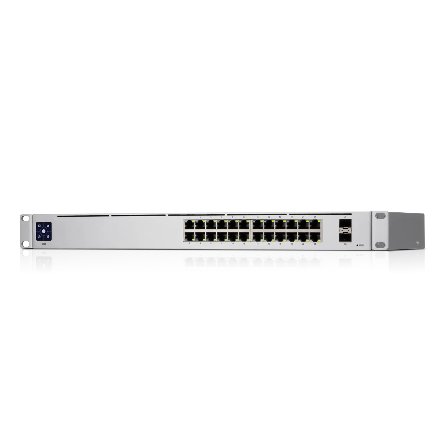 Ubiquiti Switch smart managed Layer2 26 Port • 24x GbE • 2x SFP • 19" • Lüfterlos • UniFi • USW-24 – Bild 3