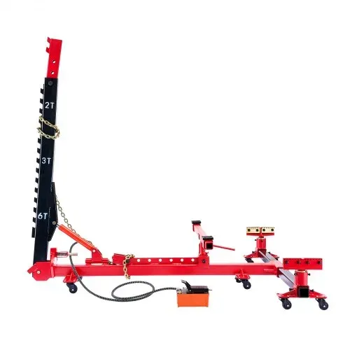 VEVOR Karosserie-Rahmenabzieher und Richtgerät, 6 t Spannungs-Karosseriereparaturausrüstung mit 3 t Airbag-Wagenheber und 45 MPa Hydraulik Fußpumpe, inkl. 16 Richtwerkzeugen, für Autowerkstätten – Bild 9