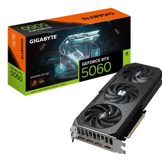GIGABYTE GeForce RTX 5060 GAMING OC 8G Grafikkarte – 8GB GDDR7, 128bit, PCI-E 5.0, 2595 MHz Kerntakt, 3 x DisplayPort, 1 x HDMI, GV-N5060GAMING OC-8GD GIGABYTE GeForce RTX 5060 GAMING OC 8G Grafikkarte – 8GB GDDR7, 128bit, PCI-E 5.0, 2595 MHz Kerntakt, 3 x DisplayPort, 1 x HDMI, GV-N5060GAMING OC-8GD
