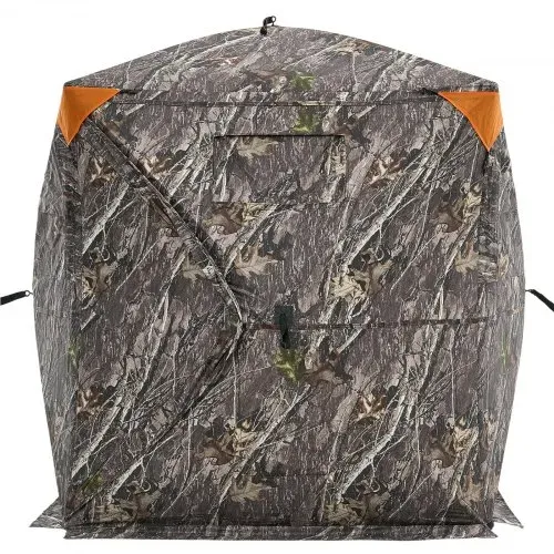 VEVOR Jagdversteck, 270° durchsichtiges Bodenversteck, 1–2 Personen Pop-Up-Hirschversteck für die Jagd mit Tragetasche, tragbares, belastbares Jagdzelt, durchsichtiges Einwegnetz für Hirschjagd – Bild 10