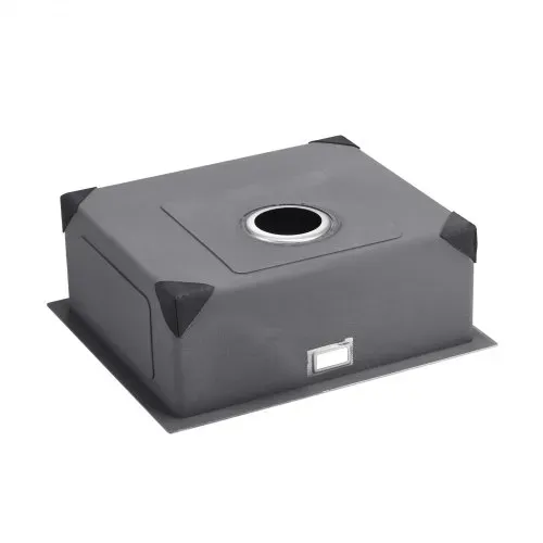 VEVOR Küchenspüle Einbauspüle Spülbecken 50 x 43 x 19 cm aus Edelstahl Spülen Unterbauspülen, Einzelbecken mit Zubehör, Haushaltsspülbecken für Wohnmobil Vorbereitungsküche Bar – Bild 10