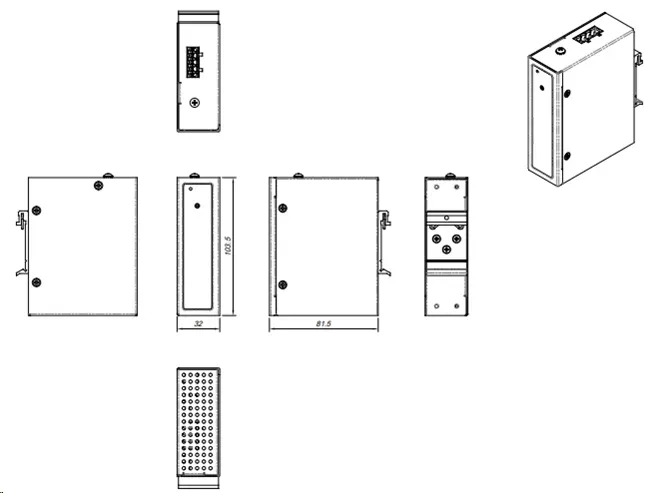ALLNET Power-Booster 12-24VDC to 48~54VDC max. 200W HUT/DIN-Mounting ALL-B101-12-24VDC – Bild 2