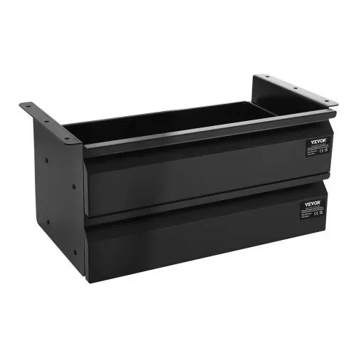 VEVOR Untertisch Schublade 457x227x200mm, Unterbau Schreibtisch, versteckter 2-lagiger Aufbewahrungs-Organizer, Bleistiftschublade unter dem Tisch für Sitz-Steh-Arbeitsplätze zu Hause – Bild 10