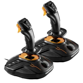 Thrustmaster T.16000M FCS SPACE SIM DUO Schwarz, Orange USB Joystick Analog / Digital PC Thrustmaster T.16000M FCS SPACE SIM DUO Schwarz, Orange USB Joystick Analog / Digital PC