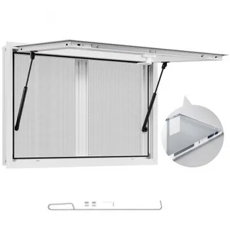 VEVOR Imbissfenster (915 x 610 mm Einbaumaß) mit Aluminiumrahmen, Imbissanhänger-Servierfenster mit 85°-Öffnungswinkel & 2 Schiebefenstern, Konzessionsfenster für Konzessionsstände Imbisswagen VEVOR Imbissfenster (915 x 610 mm Einbaumaß) mit Aluminiumrahmen, Imbissanhänger-Servierfenster mit 85°-Öffnungswinkel & 2 Schiebefenstern, Konzessionsfenster für Konzessionsstände Imbisswagen