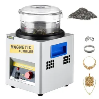 VEVOR Mini KT-185 magnetische Tumbler 180 mm, Schmuck Poliermaschine und Finisher Maschine mit guter Zeitfunktion, schneller Verarbeitungsgeschwindigkeit für Leichtmetall, Nichteisenmetalle, 2000 RPM VEVOR Mini KT-185 magnetische Tumbler 180 mm, Schmuck Poliermaschine und Finisher Maschine mit guter Zeitfunktion, schneller Verarbeitungsgeschwindigkeit für Leichtmetall, Nichteisenmetalle, 2000 RPM