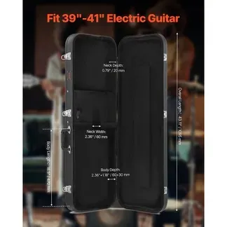 VEVOR Gitarrenkoffer Hartschalenkoffer E-Gitarre 1095mm / 43.11 in Wetterfest abschließbar VEVOR Gitarrenkoffer Hartschalenkoffer E-Gitarre 1095mm / 43.11 in Wetterfest abschließbar