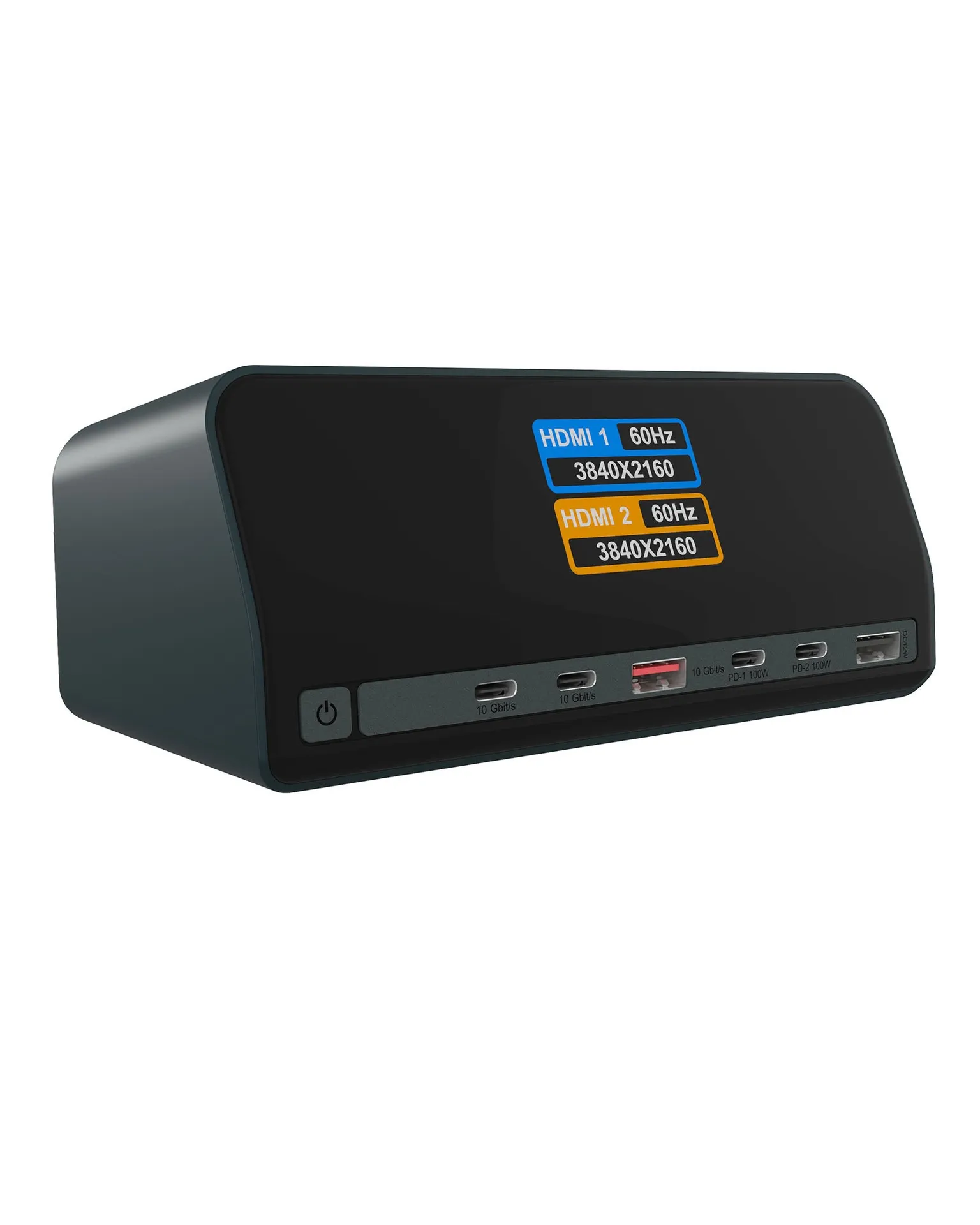 ICY BOX Heart Dock 2300, 11-in-1 DockingStation mit zwei Videoausgängen und LCD-Display ICY BOX Heart Dock 2300, 11-in-1 DockingStation mit zwei Videoausgängen und LCD-Display