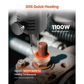 VEVOR Induktionsheizgerät zum Entfernen von Schrauben, 1100 W, magnetisches Induktionsheizgerät-Set, Heizgerät zum Entfernen von rostigen Schrauben, Autowerkstatt-Reparaturwerkzeuge mit 3 Spulen VEVOR Induktionsheizgerät zum Entfernen von Schrauben, 1100 W, magnetisches Induktionsheizgerät-Set, Heizgerät zum Entfernen von rostigen Schrauben, Autowerkstatt-Reparaturwerkzeuge mit 3 Spulen