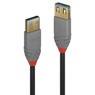 Lindy 36763 USB Kabel USB 3.2 Gen 1 (3.1 Gen 1) 3 m USB A Schwarz Lindy 36763 USB Kabel USB 3.2 Gen 1 (3.1 Gen 1) 3 m USB A Schwarz