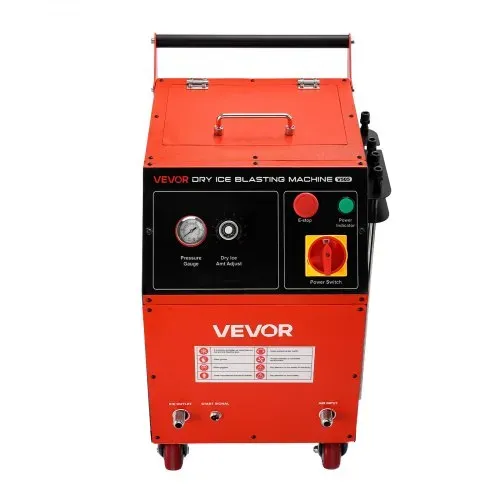 VEVOR Trockeneisstrahlgerät, 5kg, Trockeneis Strahlanlage 4 Düsen, Trockeneis-Blaster-Reinigung, Einstellbare Druckmenge, Trockeneisstrahlen-Reinigungsmaschine für Auto, Schiff, Luftfahrt, Chemie – Bild 8