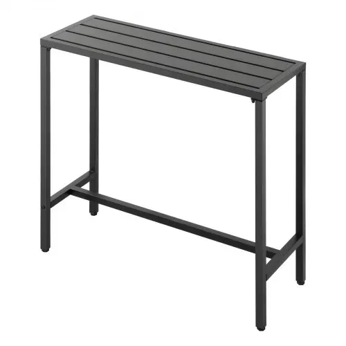 VEVOR Bartisch, 1000 x 375 x 980 mm, Bistrotisch, Stehtisch mit Metallgestell, rechteckige Esstische, Küchentisch, Tresentisch, Partytisch, Gartenmöbel für Balkon, Garten, Poolrand – Bild 10