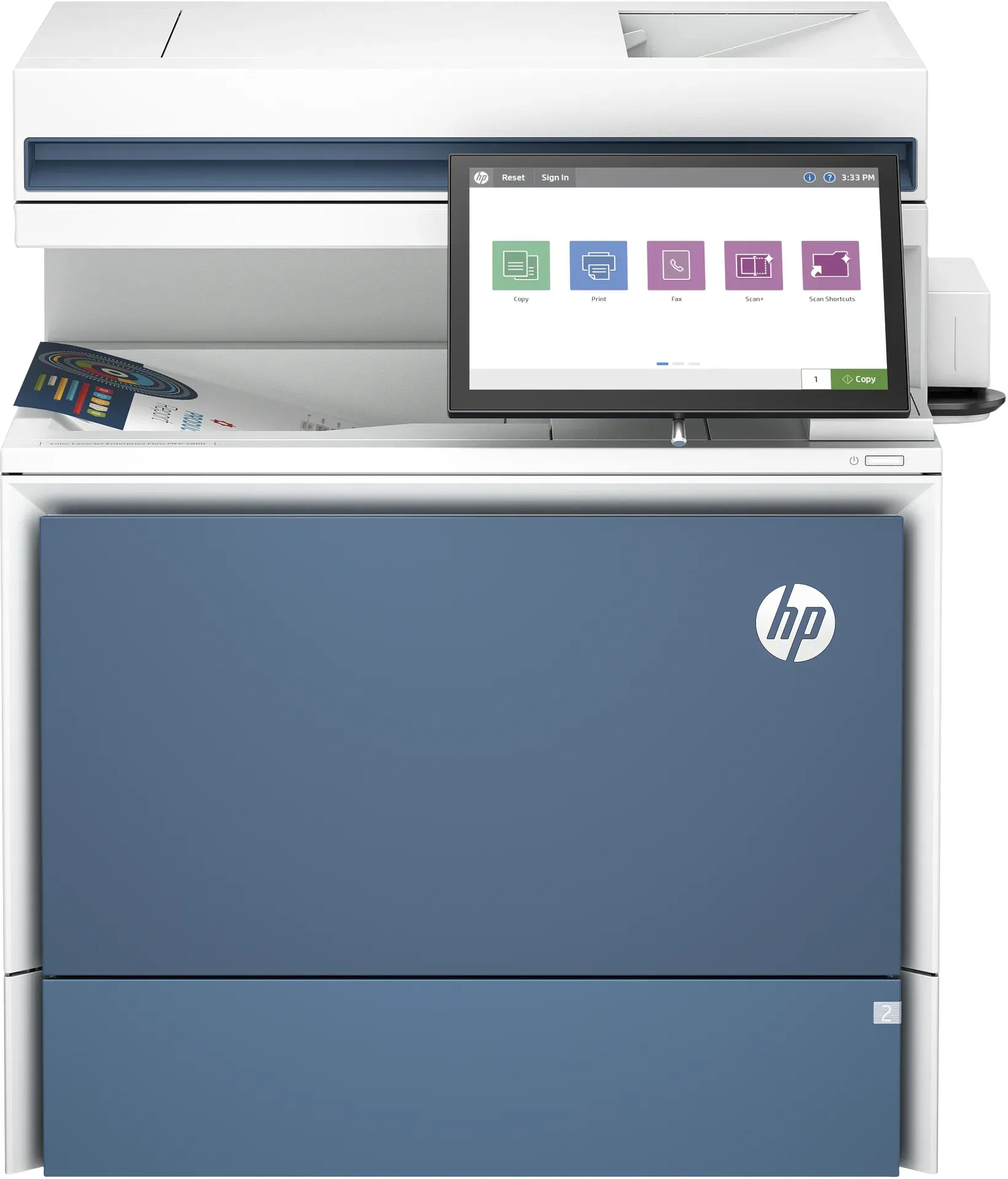 HP Color LaserJet Enterprise Flow MFP 5800zf Drucker – Bild 2