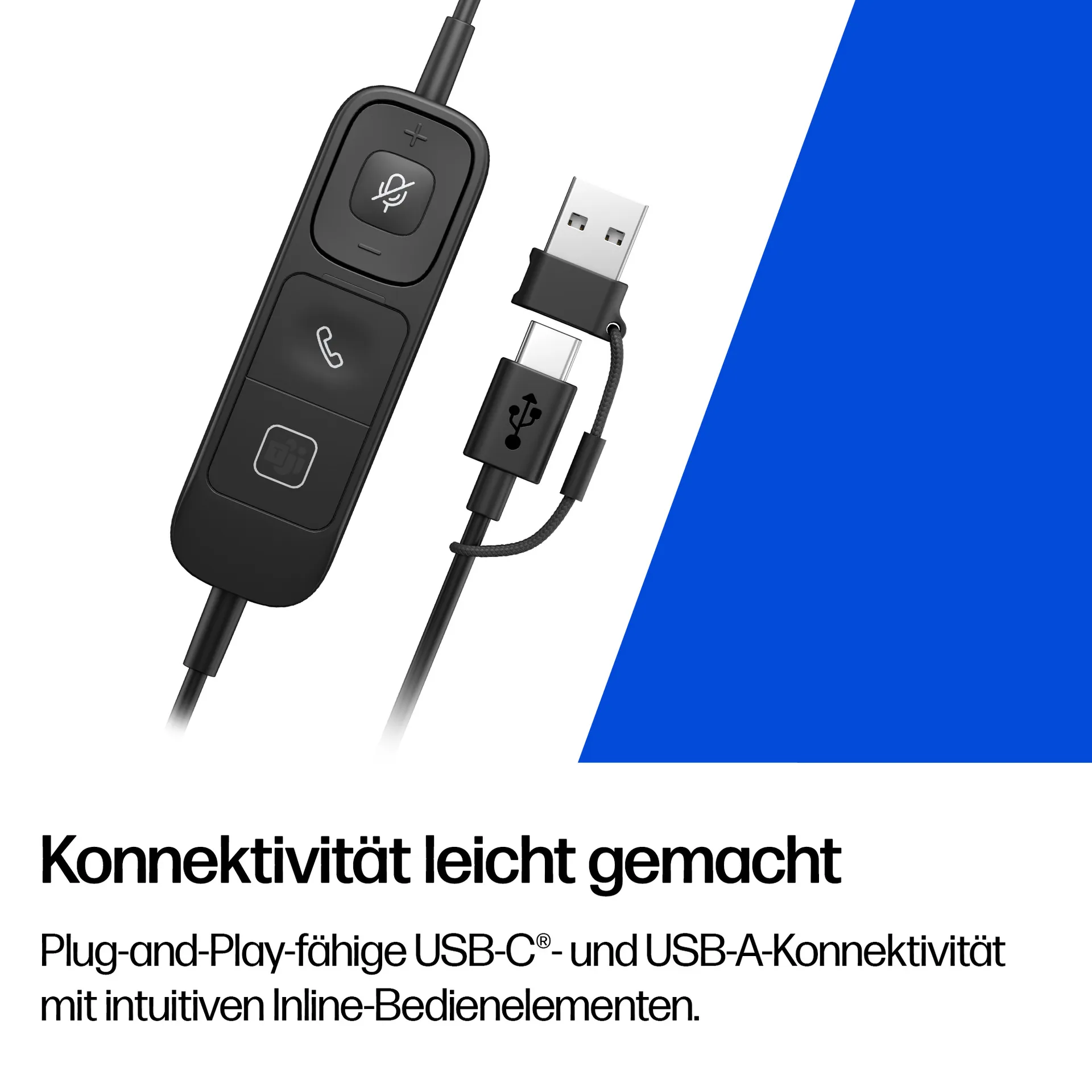 HP Poly Mission 425 kabelgebundenes Stereo-USB-Headset (unverpackt) – Bild 3