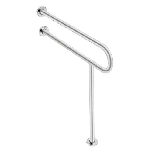 VEVOR Aufstehhilfe Toilette, 780x76x800 mm, Wandstützgriff für Behinderte, Handikap Haltegriff aus Edelstahl 304, mit Anti-Rutsch-Griff, Sicherheitshandlauf mit Stützbein & Tragkraft 136 kg – Bild 10