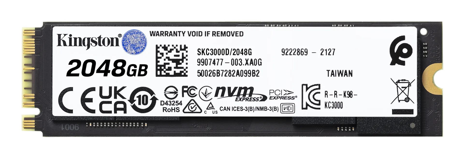 Kingston Technology 2048G KC3000 M.2 2280 NVMe SSD – Bild 2