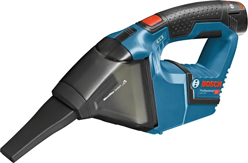 Bosch GAS 12V Professional Handstaubsauger Schwarz, Blau, Rot Beutellos Bosch GAS 12V Professional Handstaubsauger Schwarz, Blau, Rot Beutellos