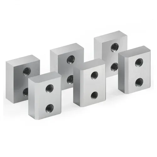 VEVOR Bewehrungsschneiderklingen, 6 Stk. Ersatzbackenklingen für 25 mm #8 elektrischen Bolzenschneider, doppelseitig, CR12MOV-Stahl mit hoher Härte, mit Schrauben und Federscheibe, silber – Bild 9
