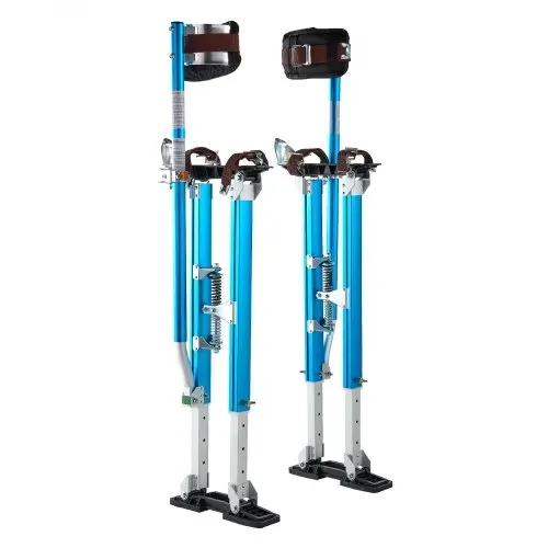 VEVOR Trockenbau-Stelzen 615-1023mm, 103kg Belastbare Arbeitsstelzen mit Doppelten Federn Rutschfesten Fußplatten & Spanngurt, Verstellbare Aluminiumstelzen für Trockenbau Deckenbau Baustelle, Blau – Bild 10