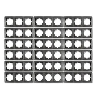 Rahmen McPower “Flair“, 3-fach, anthrazit, 18er-Pack Rahmen McPower “Flair“, 3-fach, anthrazit, 18er-Pack
