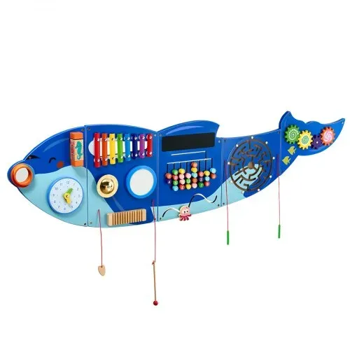 VEVOR Orca Aktivitätswand, Busy Board Panels, 12 Spiele, Montessori Sensory Wall Spielzeug für Kinder von 3–12 Jahren, Lernaktivitätszentrum, ideal für Spielzimmer, Kindergarten, Klassenzimmer – Bild 10
