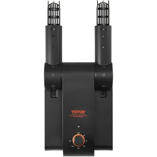 VEVOR 180° Faltbarer 2-Röhren Schuhtrockner Stiefeltrockner Schwarz & Orange – Bild 10