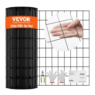 VEVOR Volierendraht 61 x 1524 cm, Gartenzaun, 1,52 mm Maschendrahtzaunrolle, Vinylbeschichtetes Drahtzaun für Hühnerstallbarrieren, Kaninchen- und Schlangenzäune, Geflügelgehege VEVOR Volierendraht 61 x 1524 cm, Gartenzaun, 1,52 mm Maschendrahtzaunrolle, Vinylbeschichtetes Drahtzaun für Hühnerstallbarrieren, Kaninchen- und Schlangenzäune, Geflügelgehege
