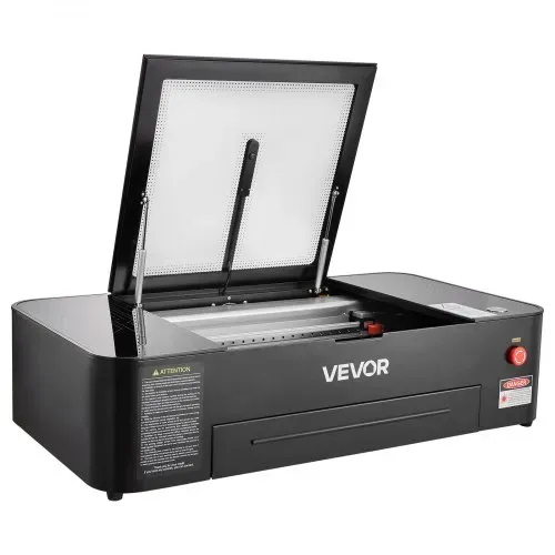 VEVOR CO2-Lasergravierer 55W, Laserschneidmaschine 500x300 mm, Tischgerät mit 16-MP-Kamera, Wasserpumpe & Drehachse, kompatibel mit LightBurn, CorelDRAW & RDWorks, für Holz, Acryl & Glas – Bild 10