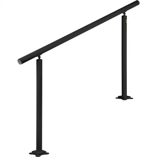 VEVOR Treppengeländer ohne Querstreben 152,8x91cm Handlauf Max. Höhe für Stufen Geländer aus Aluminium 70kg Tragfähigkeit Schwarz Ideal für Treppe mit 0-5 Stufen Veranden Gärten Hotels Garagen – Bild 10