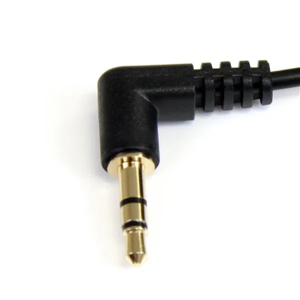 StarTech.com 30cm 3,5mm Klinke Audiokabel rechts gewinkelt - Stecker/Stecker – Bild 2