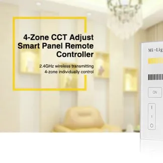 MiBoxer T2 LED Fernbedienung Smart Panel dual white (CCT) 4-Zonen MiBoxer T2 LED Fernbedienung Smart Panel dual white (CCT) 4-Zonen