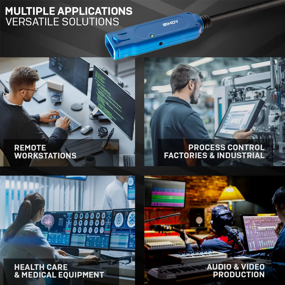 Lindy 43229 USB Kabel USB 3.2 Gen 1 (3.1 Gen 1) 15 m USB A Schwarz – Bild 3