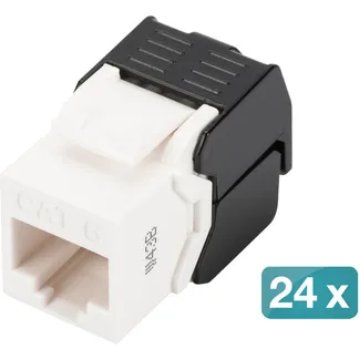 CAT 6 Keystone Modul, ungeschirmt – 24 Stk., Keystone-Modul CAT 6 Keystone Modul, ungeschirmt – 24 Stk., Keystone-Modul