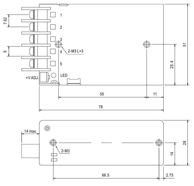MEAN WELL Netzteil - 5V 25W – Bild 2
