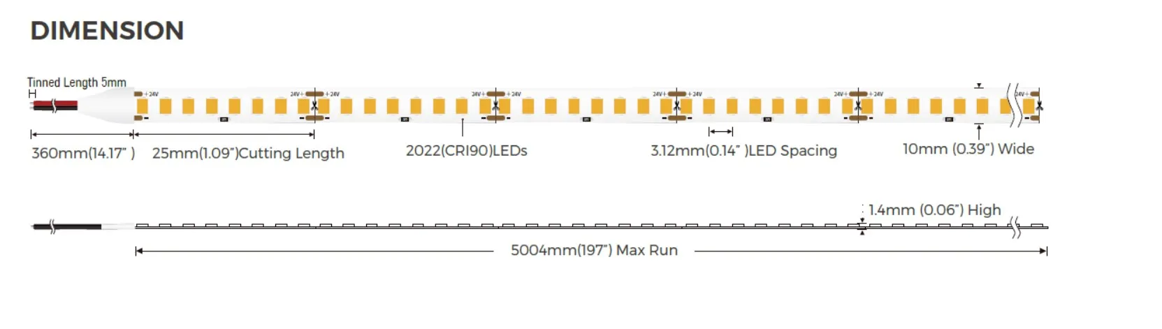 Synergy 21 LED Flex Strip 2022 - 320 WW DC24V 75W HE+HD IP20 – Bild 2