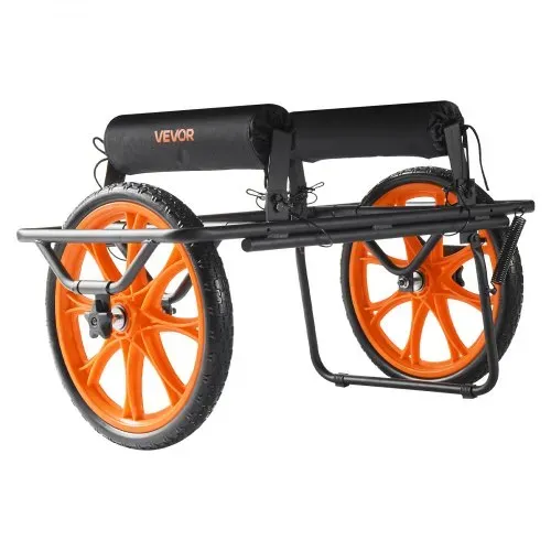 VEVOR Kajakwagen, 150 kg, Kanuwagen mit 38,1 cm Vollgummireifen & Spanngurt, Bootswagen zum Transportieren von Kajaks, Kanus, Paddleboards, Jon-Booten, Wassersportgeräte, 770x495x425 mm – Bild 8
