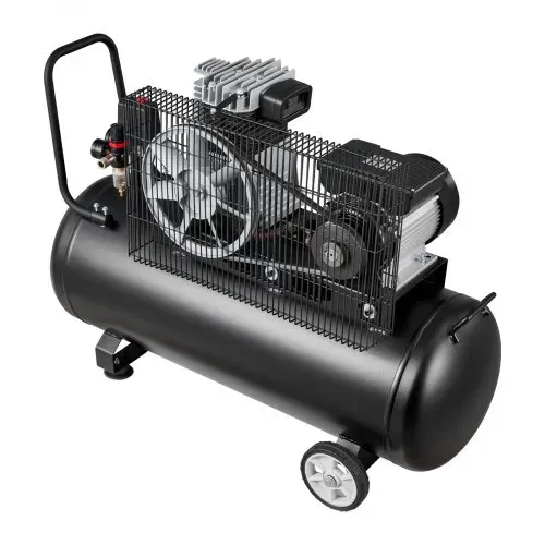 VEVOR 3KW Druckluftkompressor, Riemenantrieber Kompressor mit 100L Lufttank, Flüsterkompressor mit 226L/min bei 6,2 bar & Max. 10 bar, Luftkompressor Tragbar mit Rädern Griff für Werkstatt Heimwerker – Bild 9