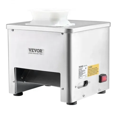VEVOR Fleischschneidemaschine Fleischschneider 550 W 159 kg/h kommerzielle Fleischschneidemaschine aus Edelstahl (3,5 mm dick), elektrischer Lebensmittelschneider für Restaurant, Supermarkt – Bild 8