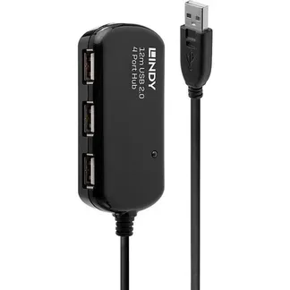 Lindy 42783 Schnittstellen-Hub 480 Mbit/s Schwarz Lindy 42783 Schnittstellen-Hub 480 Mbit/s Schwarz