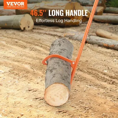 VEVOR Fällheber, 1180 mm, robuster Stammheber aus Stahl, Forsthaken, Holzheber für Stämme mit 81 cm Durchmesser, Forstwerkzeug, Fällhilfe mit Doppelfunktion zum Rollen & Festklemmen von Stämmen VEVOR Fällheber, 1180 mm, robuster Stammheber aus Stahl, Forsthaken, Holzheber für Stämme mit 81 cm Durchmesser, Forstwerkzeug, Fällhilfe mit Doppelfunktion zum Rollen & Festklemmen von Stämmen