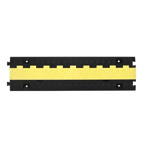 VEVOR 940 mm Kabelbrücke, 9979 kg/Achstragkraft, 2-Kanal(31x28 mm) Überfahrschutz aus TPU, Stolperschutz, Bodenabdeckungen, für Bereiche mit hoher Schwelle, Zuhause, Büro, Lager, 3er-Pack – Bild 10