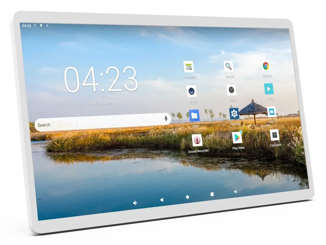 ALLNET High Performance Display 24 Zoll, Android 12, RK3588, HDMI In, Farbe weiß, für Batterie Standfuß kompatibel – Bild 3